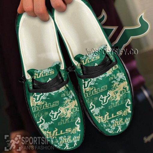 HDS0444 - Custom South Florida Bulls Hey Dude Shoes-Sportsify