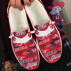 HDS0437 - Custom Ole Miss Rebels Hey Dude Shoes-Sportsify