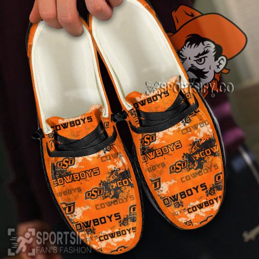 HDS0436 - Custom Oklahoma State Cowboys Hey Dude Shoes-Sportsify