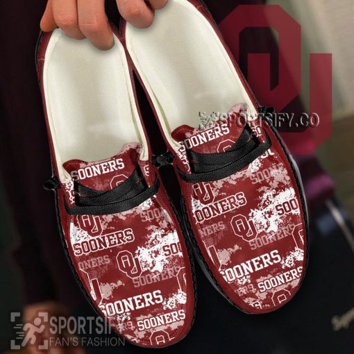 HDS0435 - Custom Oklahoma Sooners Hey Dude Shoes-Sportsify