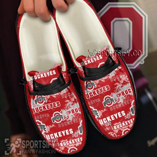 HDS0434 - Custom Ohio State Buckeyes Hey Dude Shoes-Sportsify