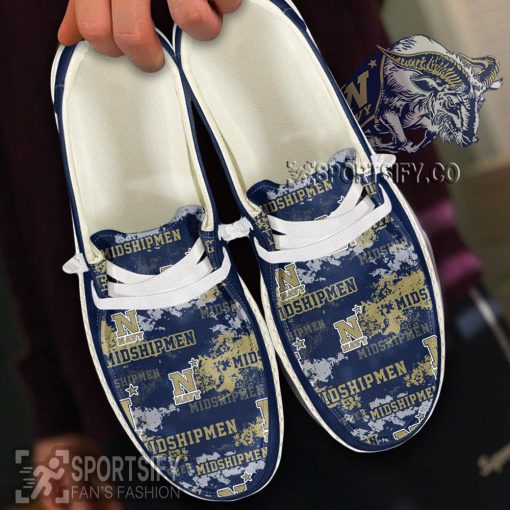 HDS0428 - Custom Navy Midshipmen Hey Dude Shoes-Sportsify