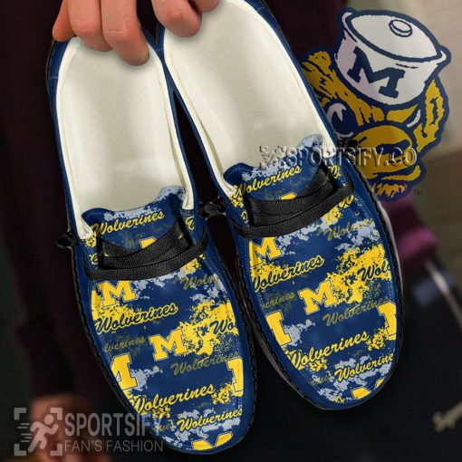 HDS0424 - Custom Michigan Wolverines Hey Dude Shoes-Sportsify