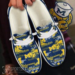 HDS0424 - Custom Michigan Wolverines Hey Dude Shoes-Sportsify