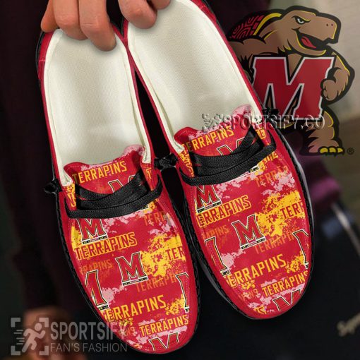 HDS0421 - Custom Maryland Terrapins Hey Dude Shoes-Sportsify