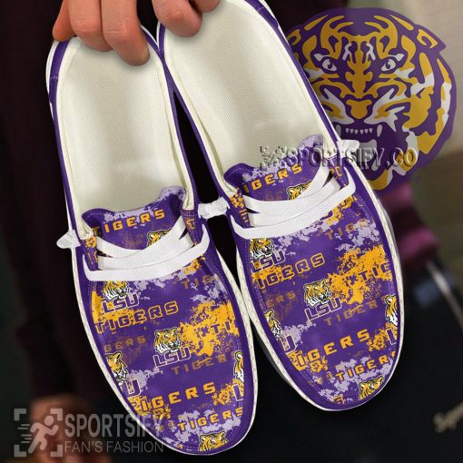 HDS0419 - Custom LSU Tigers Hey Dude Shoes-Sportsify