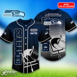 BJS0229 - Custom Seattle Seahawks Baseball Jersey-Sportsify