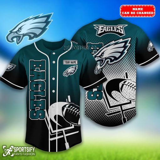 BJS0226 - Custom Philadelphia Eagles Baseball Jersey-Sportsify