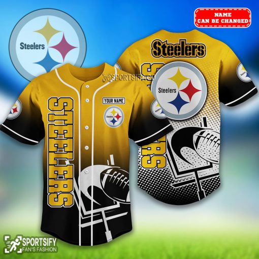 BJS0227 - Custom Pittsburgh Steelers Baseball Jersey-Sportsify