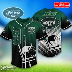 BJS0225 - Custom New York Jets Baseball Jersey-Sportsify