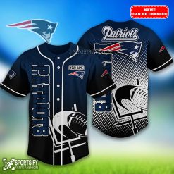 BJS0222 - Custom New England Patriots Baseball Jersey-Sportsify