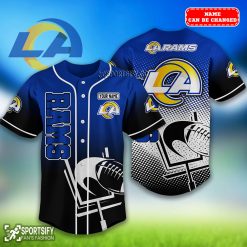 BJS0219 - Custom Los Angeles Rams Baseball Jersey-Sportsify