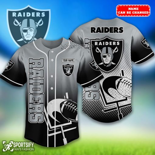 BJS0217 - Custom Las Vegas Raiders Baseball Jersey-Sportsify