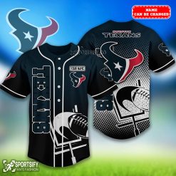 BJS0213 - Custom Houston Texans Baseball Jersey-Sportsify