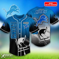 BJS0211 - Custom Detroit Lions Baseball Jersey-Sportsify