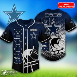 BJS0209 - Custom Dallas Cowboys Baseball Jersey-Sportsify