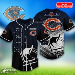 BJS0206 - Custom Chicago Bears Baseball Jersey-Sportsify