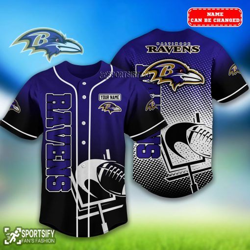 BJS0203 - Custom Baltimore Ravens Baseball Jersey-Sportsify