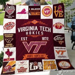 QNB0121 - Virginia Tech Hokies Quilt Blanket-Sportsify