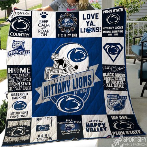 QNB0115 - Penn State Nittany Lions Quilt Blanket-Sportsify