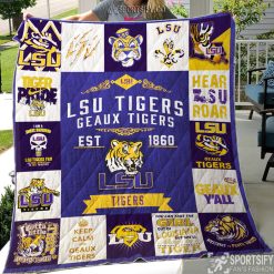 QNB0106 - LSU Tigers Quilt Blanket-Sportsify