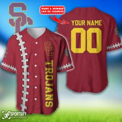 BJS0135 - Custom USC Trojans Baseball Jersey-Sportsify