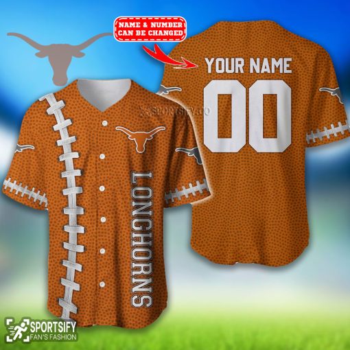 BJS0133 - Custom Texas Longhorns Baseball Jersey-Sportsify