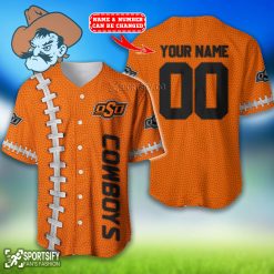 BJS0124 - Custom Oklahoma State Cowboys Baseball Jersey-Sportsify