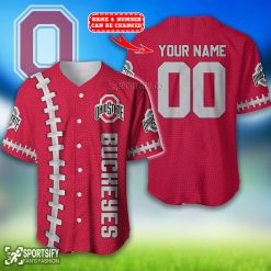 BJS0122 - Custom Ohio State Buckeyes Baseball Jersey-Sportsify