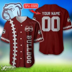 BJS0116 - Custom Mississippi State Bulldogs Baseball Jersey-Sportsify