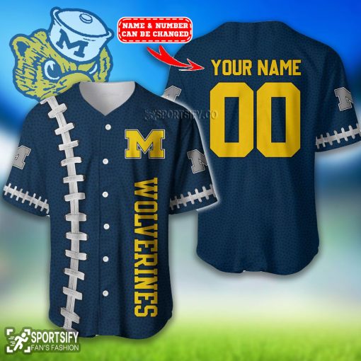 BJS0115 - Custom Michigan Wolverines Baseball Jersey-Sportsify