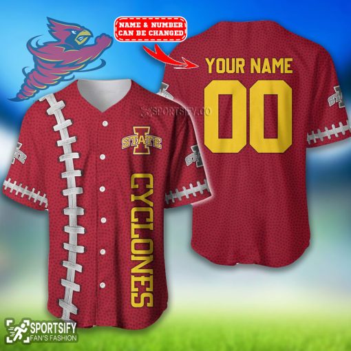 BJS0111 - Custom Iowa State Cyclones Baseball Jersey-Sportsify