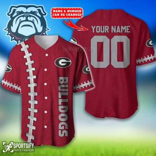 BJS0108 - Custom Georgia Bulldogs Baseball Jersey-Sportsify