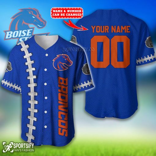 BJS0104 - Custom Boise State Broncos Baseball Jersey-Sportsify