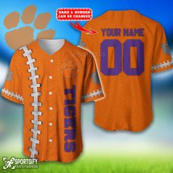 BJS0105 - Custom Clemson Tigers Baseball Jersey-Sportsify