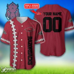 BJS0102 - Custom Arkansas Razorbacks Baseball Jersey-Sportsify