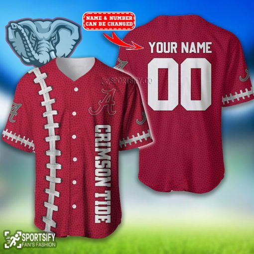 BJS0101 - Custom Alabama Crimson Tide Baseball Jersey-Sportsify