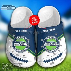 CLS02211 - Custom Seattle Seahawks Clogs Shoes-Sportsify