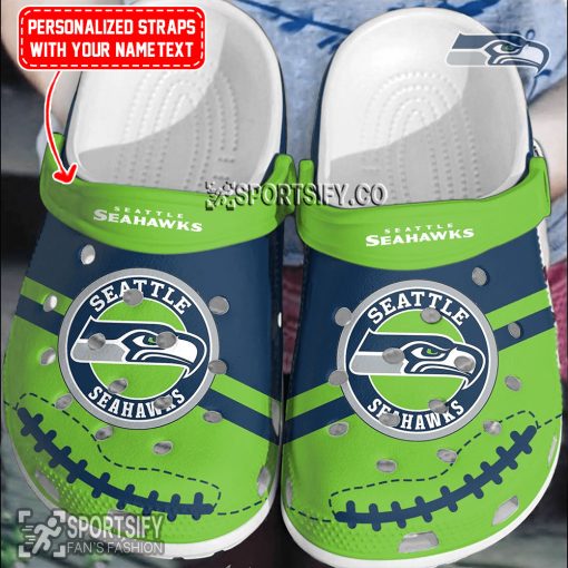 CLS02210 - Custom Seattle Seahawks Clogs Shoes-Sportsify