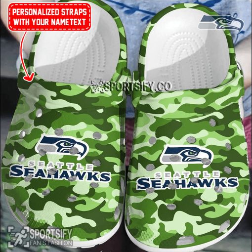 CLS02209 - Custom Seattle Seahawks Clogs Shoes-Sportsify