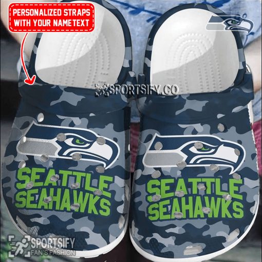 CLS02208 - Custom Seattle Seahawks Clogs Shoes-Sportsify