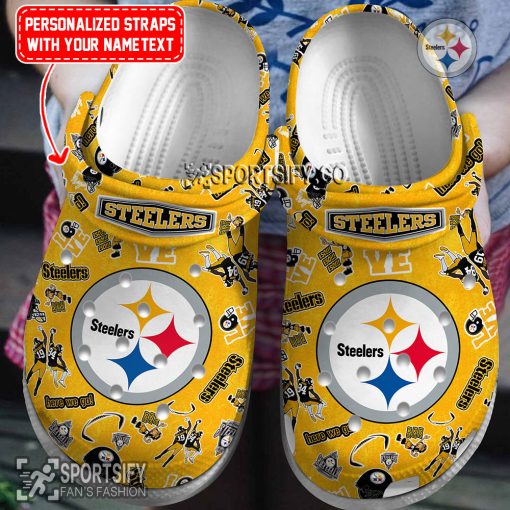 CLS02196 - Custom Pittsburgh Steelers Clogs Shoes-Sportsify