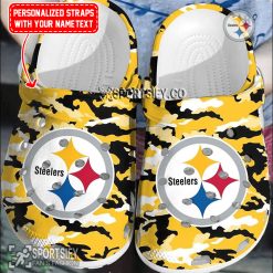 CLS02194 - Custom Pittsburgh Steelers Clogs Shoes-Sportsify