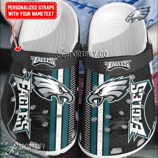 CLS02185 - Custom Philadelphia Eagles Clogs Shoes-Sportsify