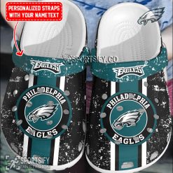 CLS02184 - Custom Philadelphia Eagles Clogs Shoes-Sportsify