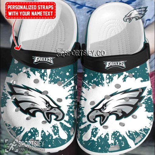 CLS02181 - Custom Philadelphia Eagles Clogs Shoes-Sportsify