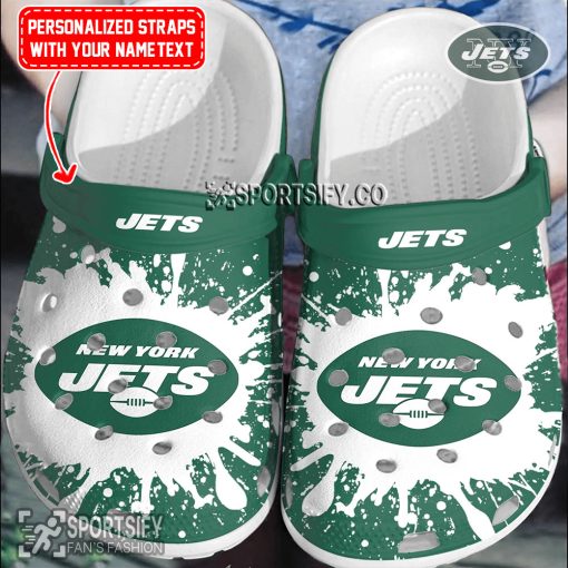 CLS02179 - Custom New York Jets Clogs Shoes-Sportsify