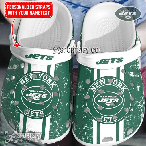 CLS02176 - Custom New York Jets Clogs Shoes-Sportsify