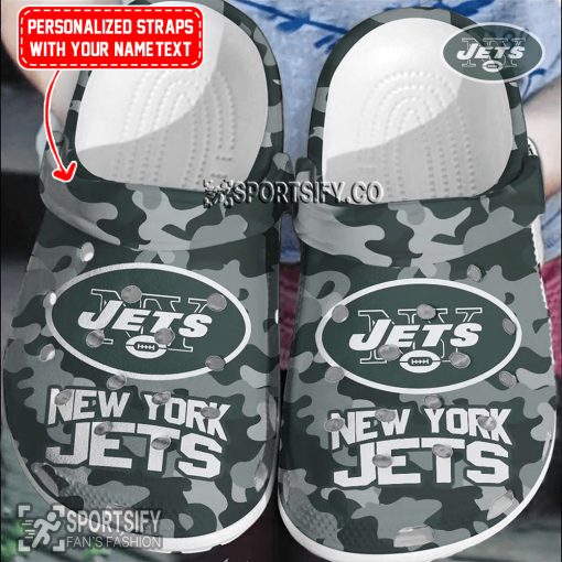 CLS02175 - Custom New York Jets Clogs Shoes-Sportsify