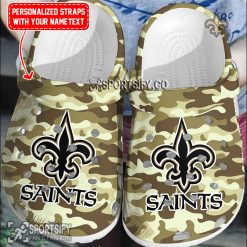 CLS02165 - Custom New Orleans Saints Clogs Shoes-Sportsify